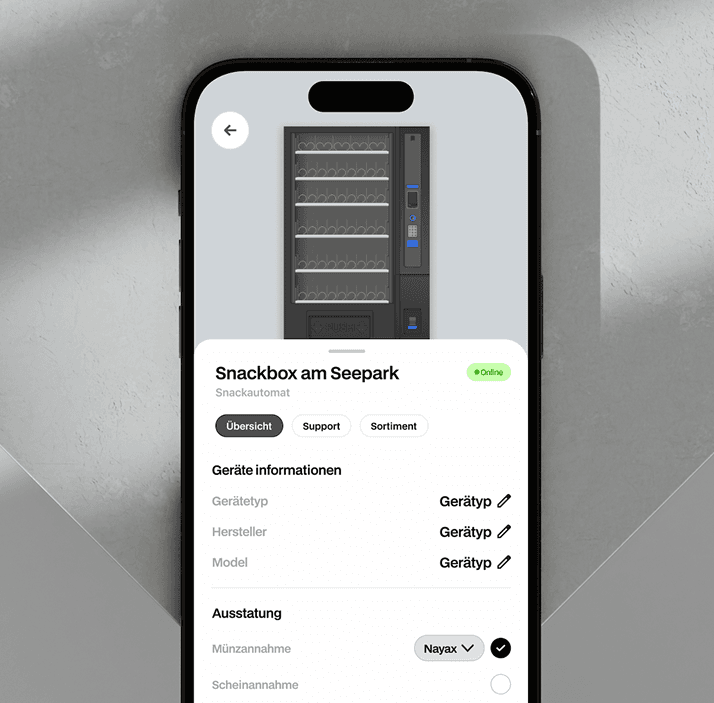 VENDi® Hub — Sortimente pro Gerät